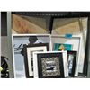 Image 1 : Shelf lot of framed prints pictures and art