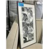 Image 1 : Framed black and white print