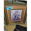 Image 1 : Framed floral print with inspirational message