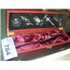 Image 1 : Wine conassouirs wood case with tools