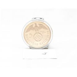 Eagle & Swastika Gold Clad Coin