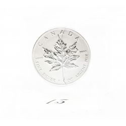 2013 .999 Silver 5 Dollar Canadian Maple Leaf Coin