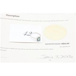 1.17carat emerald solitaire ring
