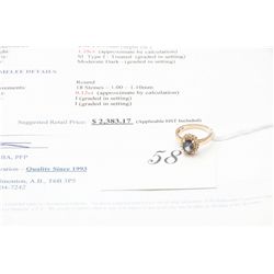 14k gold 1.40carat mystique topaz and diamond