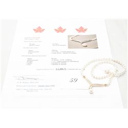 10k gold natural pearls with diamond accents