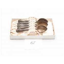 5pc sterling silver teaspoon set