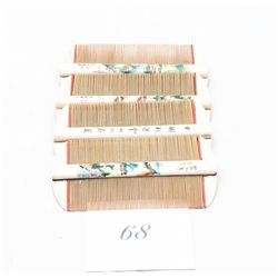 Collection of 4 oriental combs