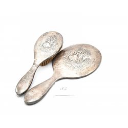 Vintage sterling silver brush and mirror set