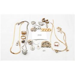 Bag of assorted costume jewelry