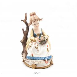 Vintage capodimonte Italy porcelain figurine