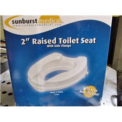 2" raised toilet seat