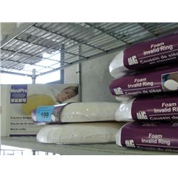 Shelf lot of foam invalid rings and bedpans