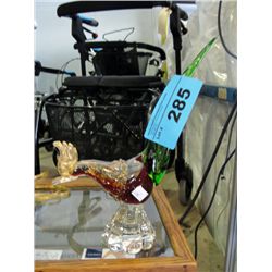 Mirano glass italy art glass rooster