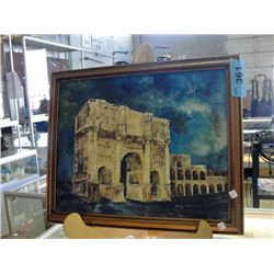 Framed original oil on canvas painting