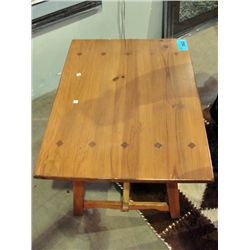 Rustic solid pine side table