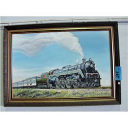 Framed original oil on board painting of a