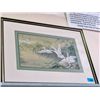 Image 1 : Large framed flock of white cranes oriental style