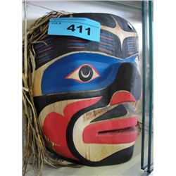 West coast native wood carved mask