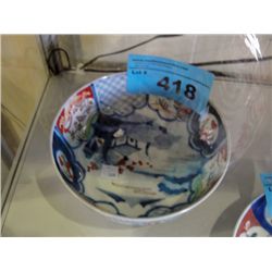Early oriental hand painted bowl