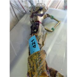 Vintage eastern european style wooden puppet