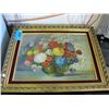 Image 1 : Framed original oil on canvas painting- still life