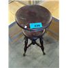 Image 1 : Vintage mahogany piano stool with ball and claw