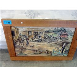 Framed original painting by ontario artist lisa