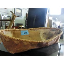 Woodlands native birch bark basket