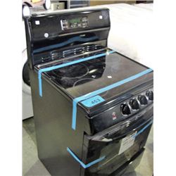 GE black on black glasstop apartment size stove