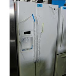 GE white side by side refridgerator