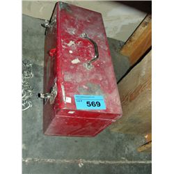 Red toolbox and contents