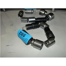 Group of 5 large sockets