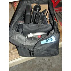 Jobmate cordless tool set with black case