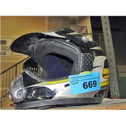 Full faced motocross helmet