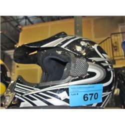 Full faced motocross helmet