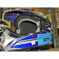 Full faced motocross helmet