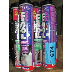 11 cans of trigger foam pro