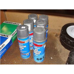 6 cans of red insulating varnish