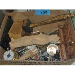 Box full of assorted collectable items