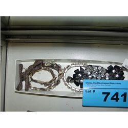 Box of assorted costume jewelry, bracelets etc