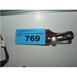 Old timer premier hunting knife with leather