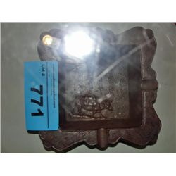 Cast metal oriental ash tray