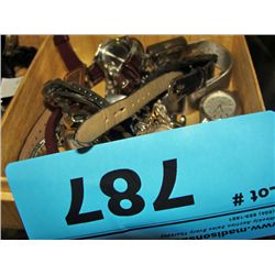 Box full of assorted ladies watches