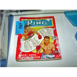Stack of vintage "the ring" boxing magazines