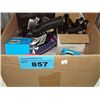 Image 1 : Box of assorted electronic accessories; cases,