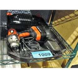 Black&Decker 12V cordless impact wrench with one