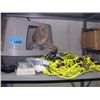 Image 1 : Shelf lot of misc; truck bed bungee cargo net