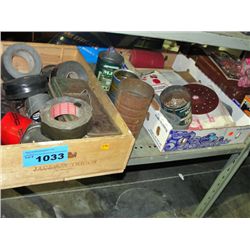 Shelf lot of misc hardware