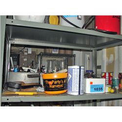 Shelf lot of assorted misc