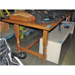 Solid tiger oak 2 drawer board room table